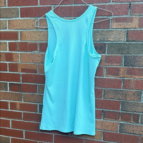 Under Armour HeatGear Racerback Tank Top Aqua Blue Size XL - Picture 4 of 4